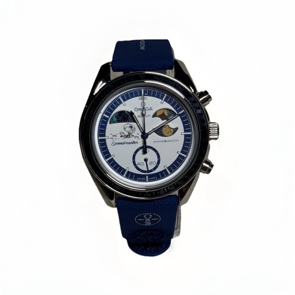 Modded Stainless Steel Moonswatch Mission to Earthphase - Moonshine Gold - Picture 2 of 7